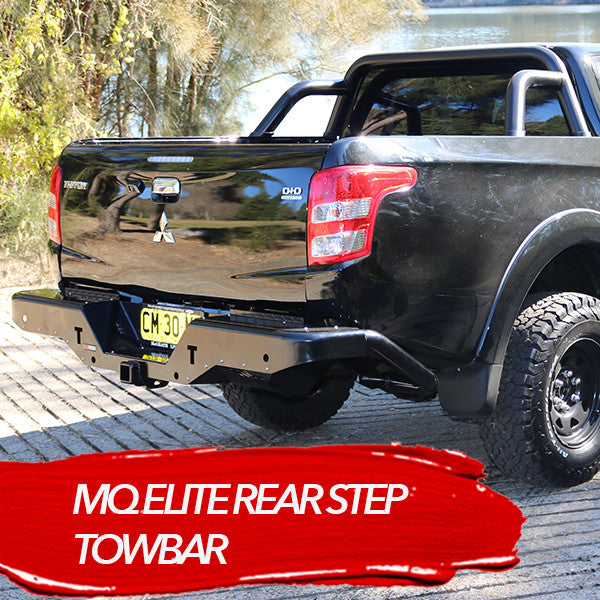 Rockarmor Rear Step Towbar to suit Mitsubishi Triton MQ 2015 - 2018 MODELS - Hybrid Street & 4x4