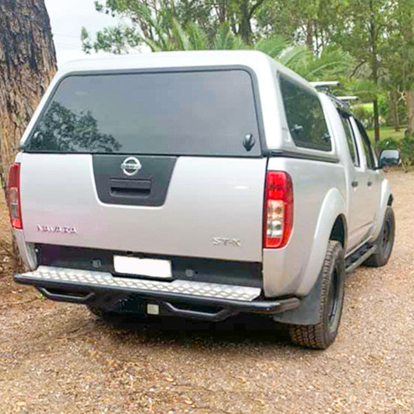 Rockarmor Premium Steel Rear Step / Towbar To Suit Nissan Navara D40 2005-2015 - Hybrid Street & 4x4