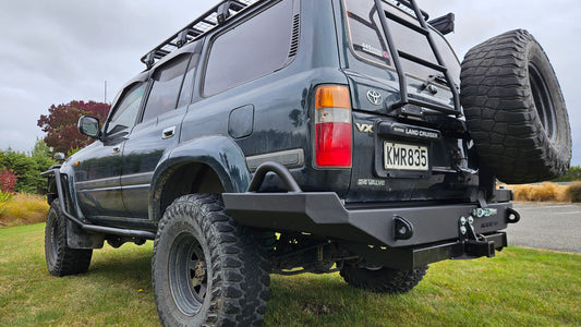 KRAE 4x4 | Toyota Landcruiser 80 Series Custom Rear Bar MK2