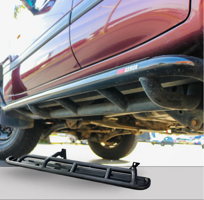Rockarmor | Steel Rock Slider Side Step To Suit Toyota Land Cruiser 105 1998-2007 Series Wagon Solid Live Axle