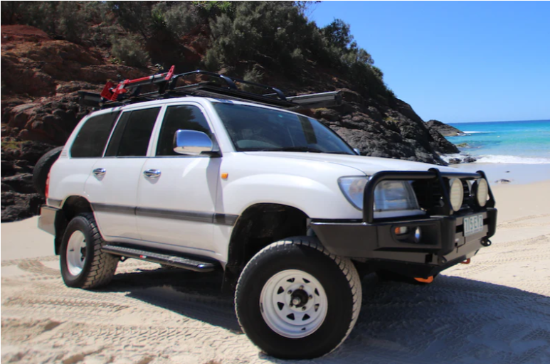 Rockarmor | Steel Rock Slider Side Step To Suit Toyota Land Cruiser 105 1998-2007 Series Wagon Solid Live Axle