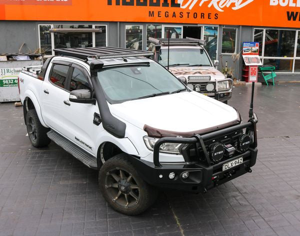 Rockarmor Elite Steel Bull Bar To Suit Ford Ranger 2012-2021 PX1-2-3 (Eyebrows or Bar cut PX1) - Hybrid Street & 4x4