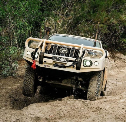 Rockarmor Elite Steel Bull Bar to suit Toyota Prado FJ150 2018-Current (Full Bar Replacement) - Hybrid Street & 4x4