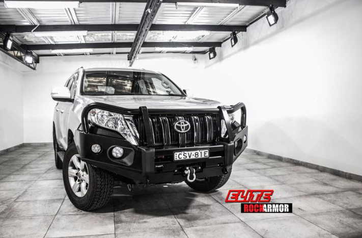 ROCKARMOR ELITE STEEL BULLBAR TO SUIT TOYOTA PRADO FJ150 2018-Current (Full Bar Replacement) - Hybrid Street&4x4