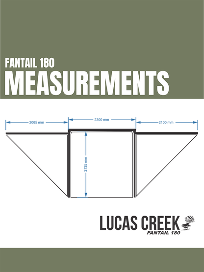 Lucas Creek | Gen 3 Fantail 180 Awning