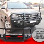 ROCKARMOR ELITE STEEL BULLBAR TO SUIT TOYOTA LANDCRUISER 200 GX GXL Sep 2015-2021 (Full Bar Replacement) - Hybrid Street&4x4