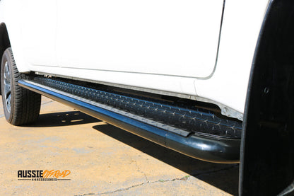 Rockarmor | Steel Rock Slider Side Step To Suit Toyota Hilux N80 2015 To Current