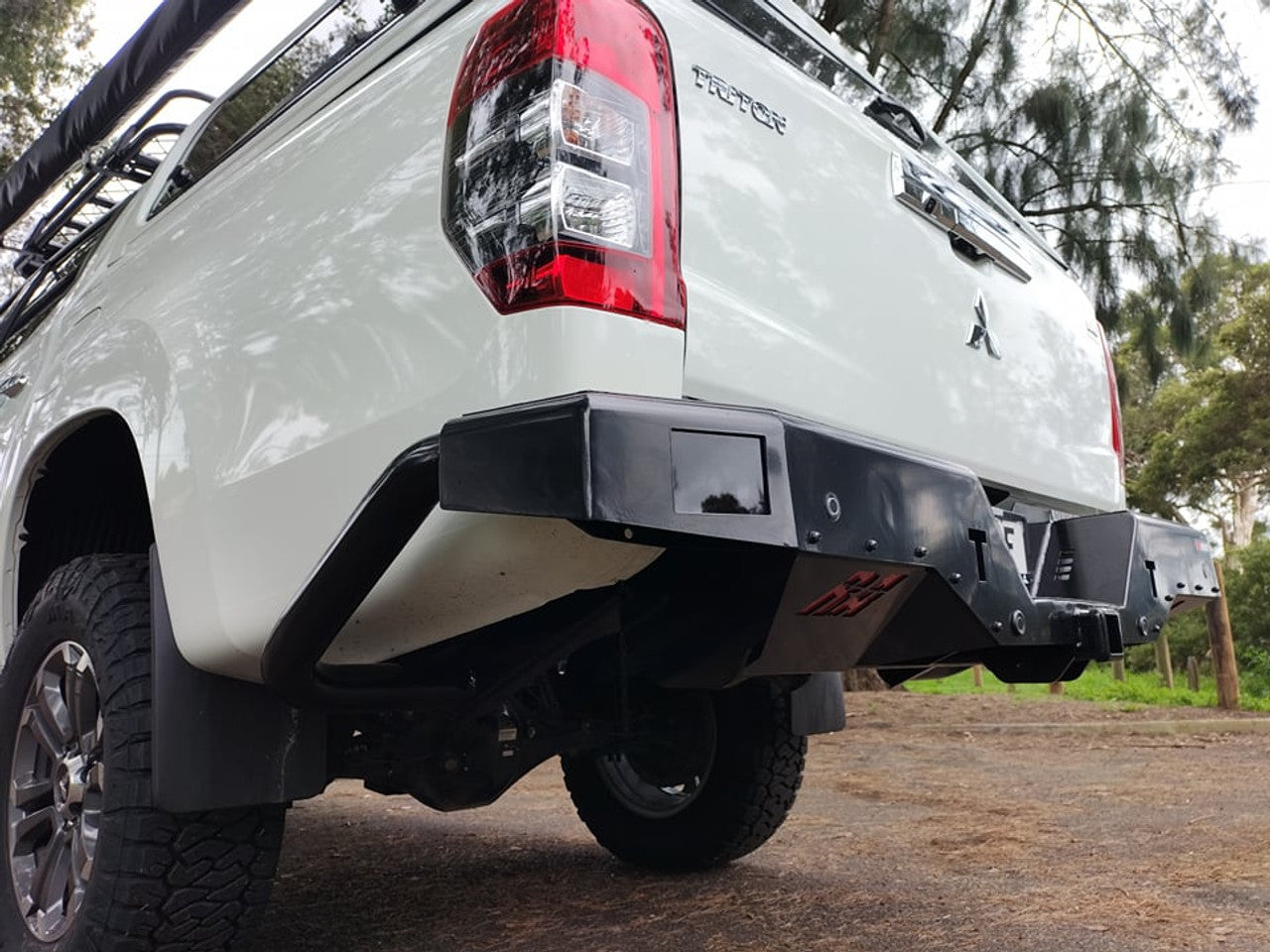 Rockarmor ELite Steel Rear Step / Towbar To Suit Mitsubishi Triton MR 2019+ GLX/GLX+/GLS/GLSR  - Hybrid Street & 4x4