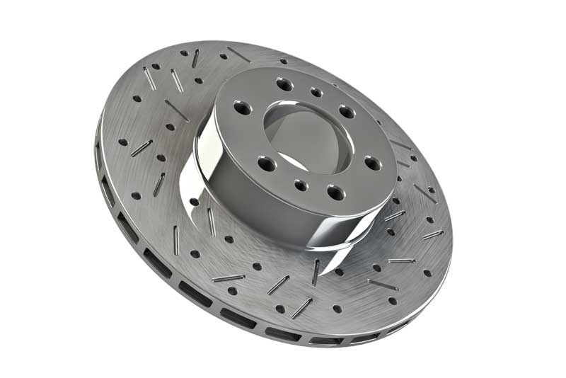 Terrain Tamer | 80 Series Dimpled & Slotted Rotors Front Pair