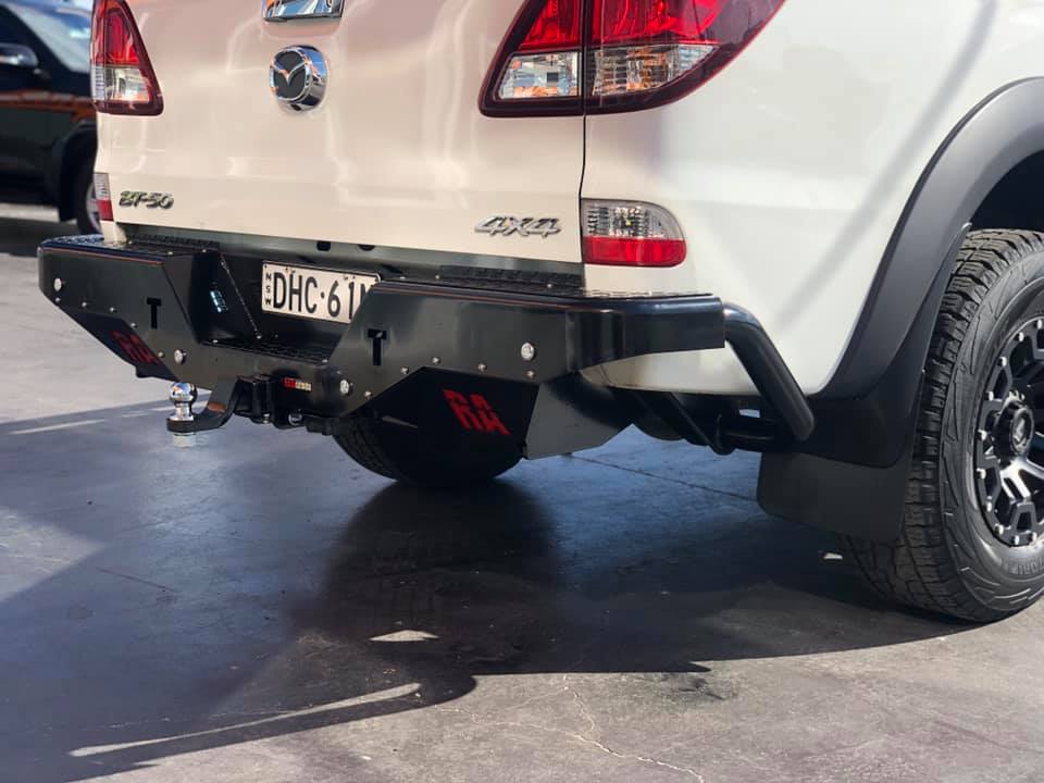 Rockarmor Elite Steel Rear Step Towbar to suit 2011+ Ford Ranger & Wildtrack/ BT50  2011 - 2022 - Hybrid Street & 4x4