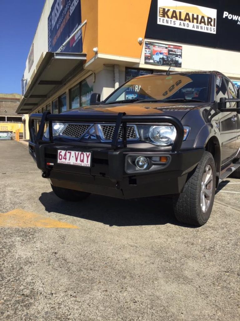 Rockamor Premium Steel Bull Bar to suit Mitsubishi Triton MN/Ml-Pathfinder-Challenger 2005-2014 (Bumper Cut) - Hybrid Street & 4x4
