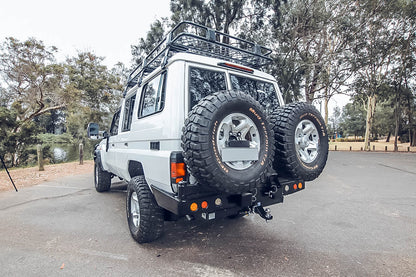 Rockarmor | Steel Dual Wheel Carrier To Suit Toyota Land Cruiser FJ75, FJ76 &  FJ78 1992-2006 Troopy Wagon