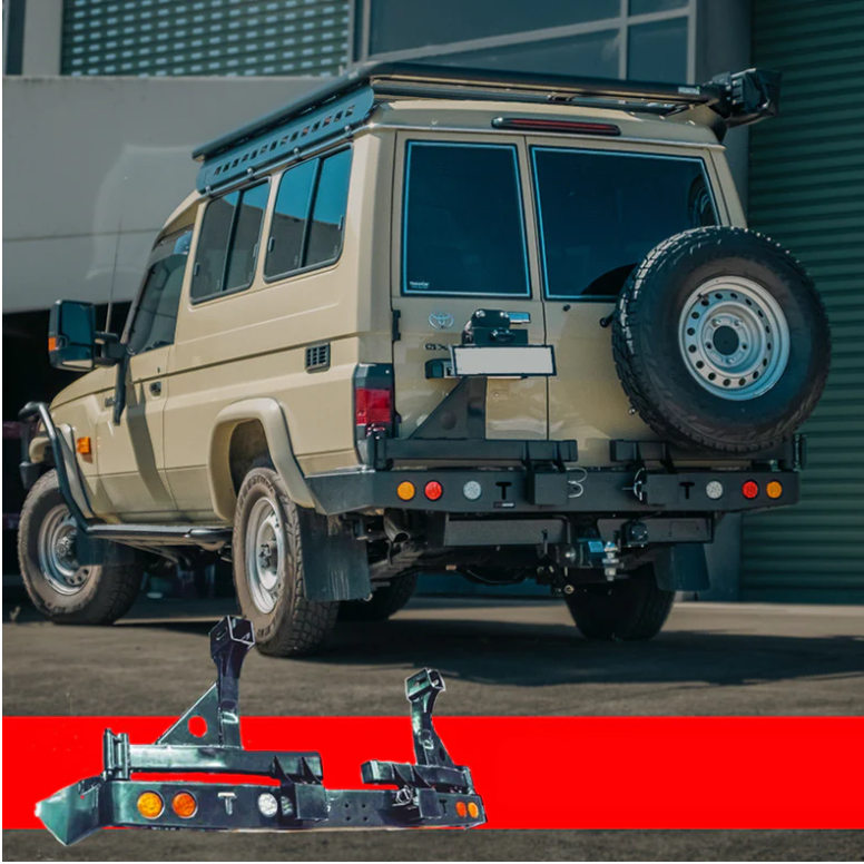 Rockarmor | Steel Dual Wheel Carrier To Suit Toyota Land Cruiser FJ75, FJ76 &  FJ78 1992-2006 Troopy Wagon