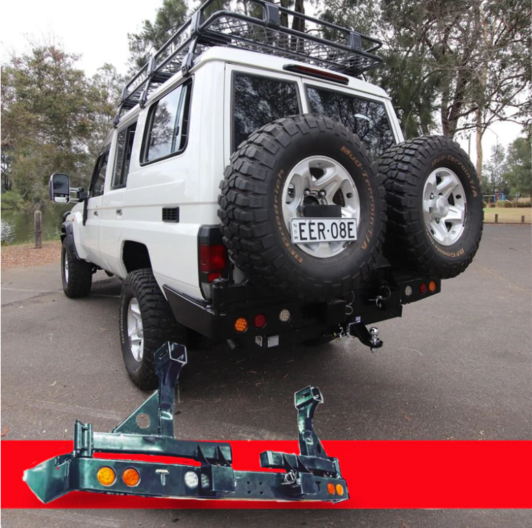 Rockarmor | Steel Dual Wheel Carrier To Suit Toyota Land Cruiser FJ75, FJ76 &  FJ78 1992-2006 Troopy Wagon