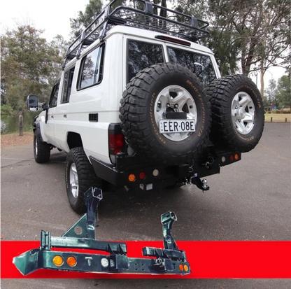 Rockarmor | Steel Dual Wheel Carrier To Suit Toyota Land Cruiser FJ75, FJ76 &  FJ78 1992-2006 Troopy Wagon