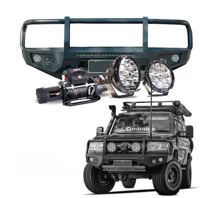 Rockarmor | GT Hoop Bull Bar Combo Pack To Suit Toyota VDJ78 Troopy 2007-2023