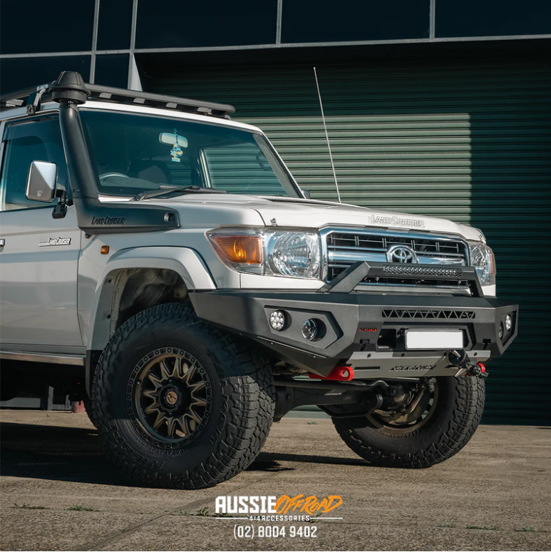 ROCKARMOR GT HOOPLESS BULLBAR TO SUIT TOYOTA 78 TROOPY - Hybrid Street&4x4