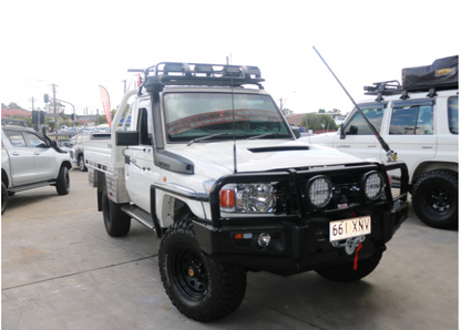 Rockarmor | Steel Rock Slider Side Step To Suit Toyota Land Cruiser 76/79 Series 2007+ Single Cab 2 Door