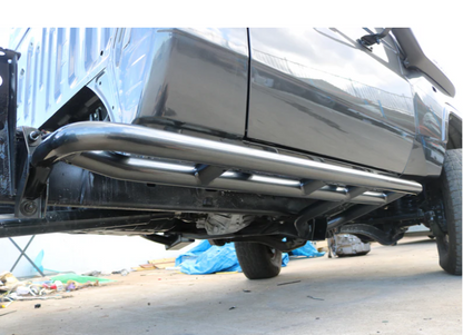 Rockarmor | Steel Rock Slider Side Step To Suit Toyota Land Cruiser 76/79 Series 2007+ Single Cab 2 Door