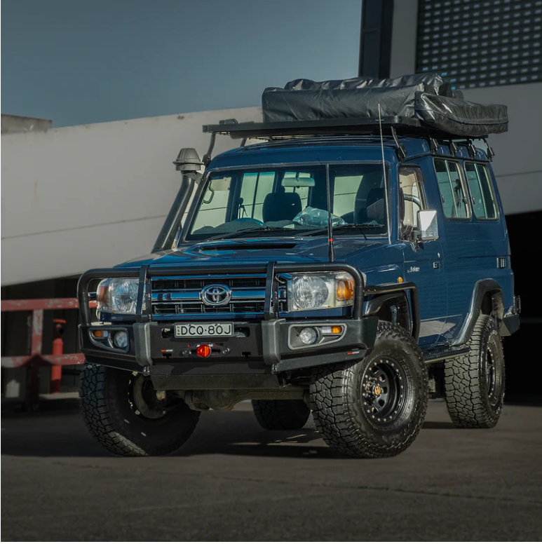 ROCKARMOR PREMIUM BULLBAR FRONTAL COMBO TO SUIT TOYOTA LANCDRUISER 76,78,79 2005+ - Hybrid Street&4x4