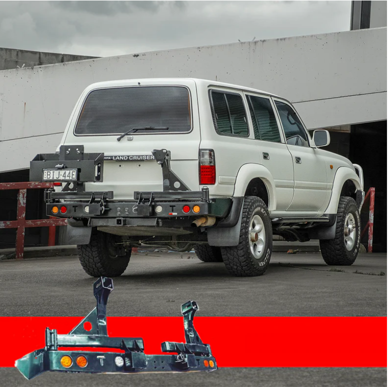 Rockarmor | Steel Dual Wheel Carrier To Suit Toyota Land Cruiser FJ80 1992-1997