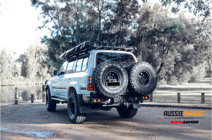 Rockarmor | Steel Dual Wheel Carrier To Suit Toyota Land Cruiser FJ80 1992-1997