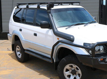 Rockarmor Steel Rockslider Side Step To Suit Toyota Prado FJ90/95 series 1995-2003 - Hybrid Street & 4x4