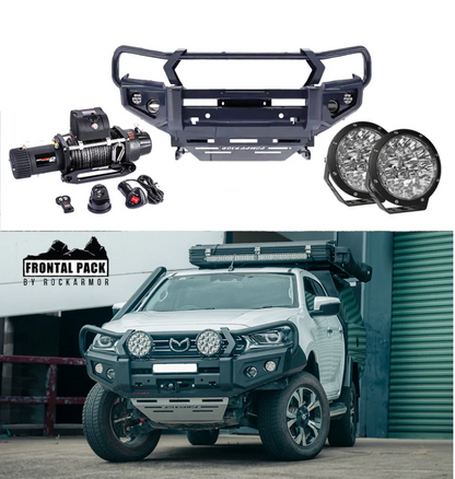 ROCKARMOR GT HOOP BULLBAR COMBO PACK TO SUIT MAZDA BT50 2020+ - Hybrid Street&4x4
