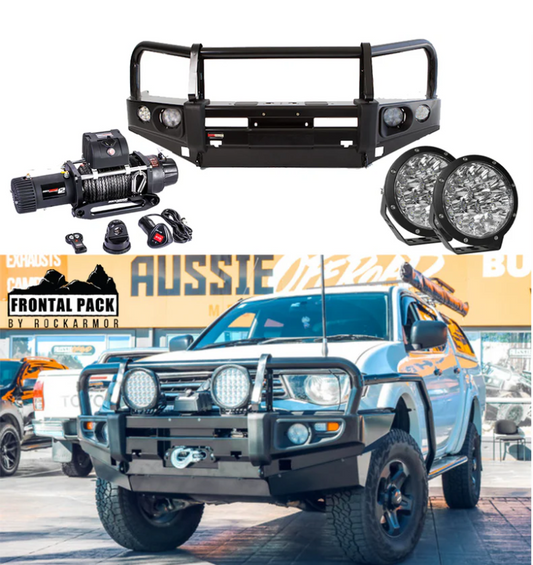 Rockarmor | Premium Bull Bar Frontal Combo To Suit Mitsubishi Triton MN-ML 2006-2015