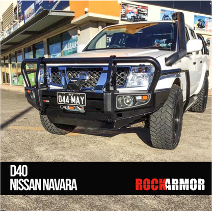 Rockarmor | Premium Steel Bull Bar To Suit Nissan Navara D40 2005-2015 Spanish/Thai & Pathfinder R51 (will not fit STX550)(Bar Cut)