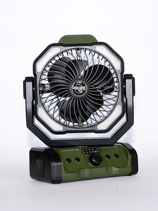 Lucas Creek | 3-in-1 Camping Fan, Light & Power Bank