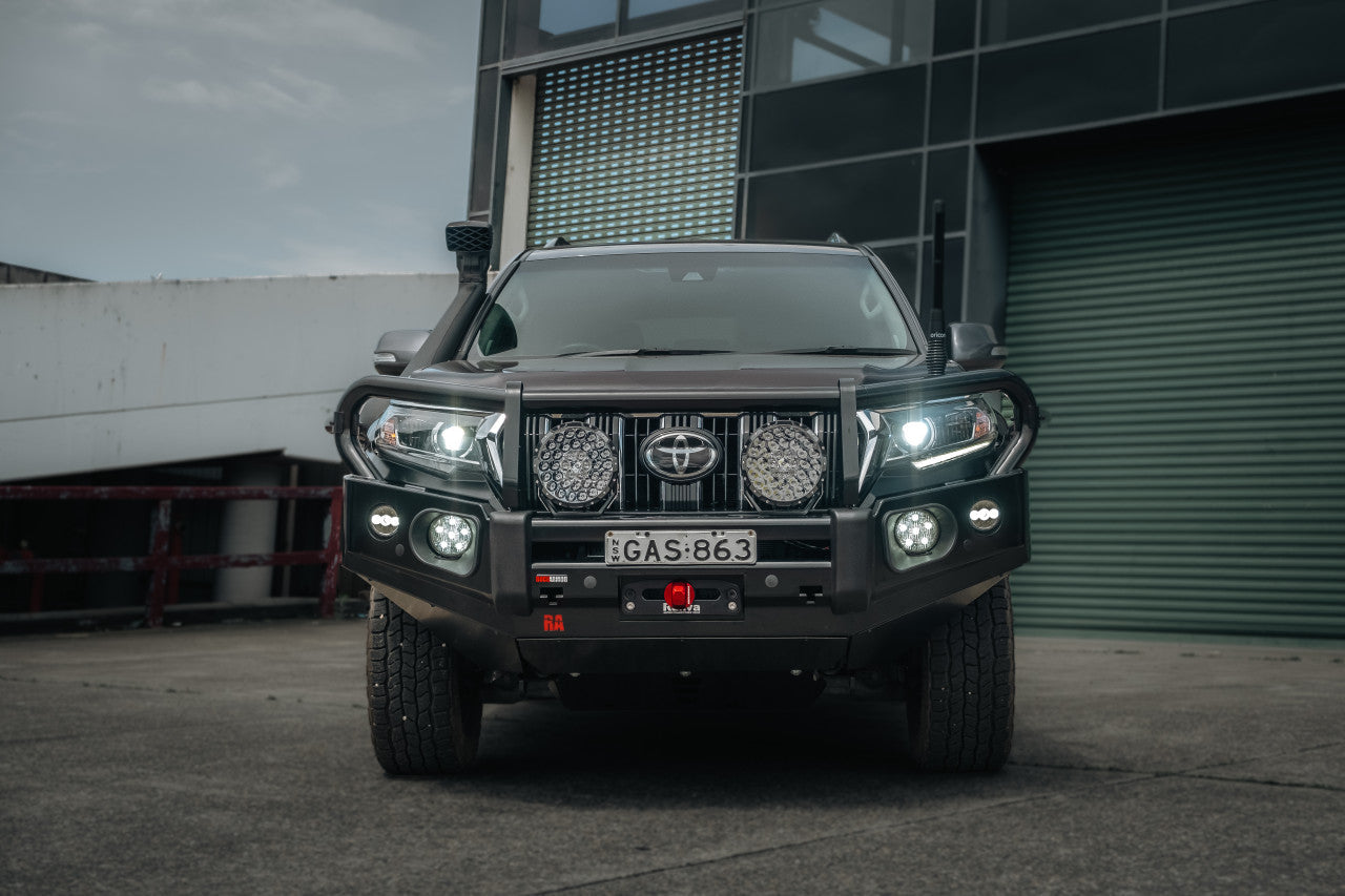 Rockarmor Elite Steel Bull Bar to suit Toyota Prado FJ150 2018-Current (Full Bar Replacement) - Hybrid Street & 4x4