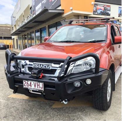 ROCKARMOR ELITE STEEL BULLBAR TO SUIT ISUZU DMAX 2017-2020 (Bar Replacement Eyebrows) - Hybrid Street&4x4