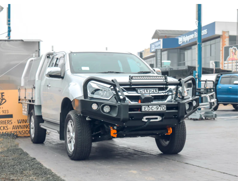 ROCKARMOR ELITE STEEL BULLBAR TO SUIT ISUZU DMAX 2017-2020 (Bar Replacement Eyebrows) - Hybrid Street&4x4