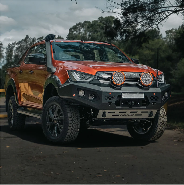 ROCKARMOR GT HOOPLESS STEEL BULLBAR TO SUIT ISUZU DMAX08/2020+ (Full Bar Replacement) - Hybrid Street&4x4
