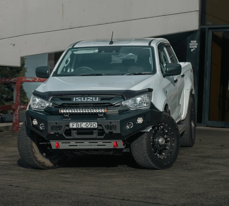 ROCKARMOR GT HOOPLESS STEEL BULLBAR TO SUIT ISUZU DMAX08/2020+ (Full Bar Replacement) - Hybrid Street&4x4