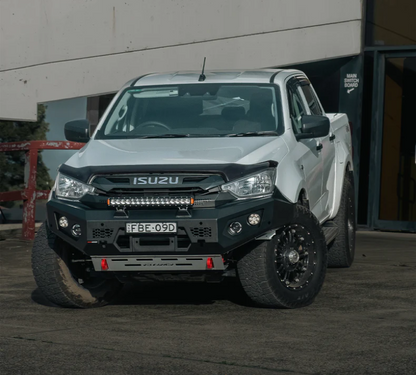 ROCKARMOR GT HOOPLESS STEEL BULLBAR TO SUIT ISUZU DMAX08/2020+ (Full Bar Replacement) - Hybrid Street&4x4