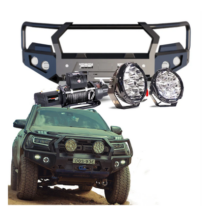 Rockarmor | GT Hoop Bull Bar Frontal Combo To Suit Ford Ranger PX 1, 2 & 3