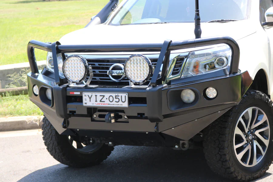 Rockarmor Elite Steel Bull Bar to suit Nissan Navara NP300 D23 2015-2020 (Full Bar Replacement) - Hybrid Street & 4x4