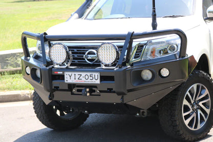 Rockarmor Elite Steel Bull Bar to suit Nissan Navara NP300 D23 2015-2020 (Full Bar Replacement) - Hybrid Street & 4x4