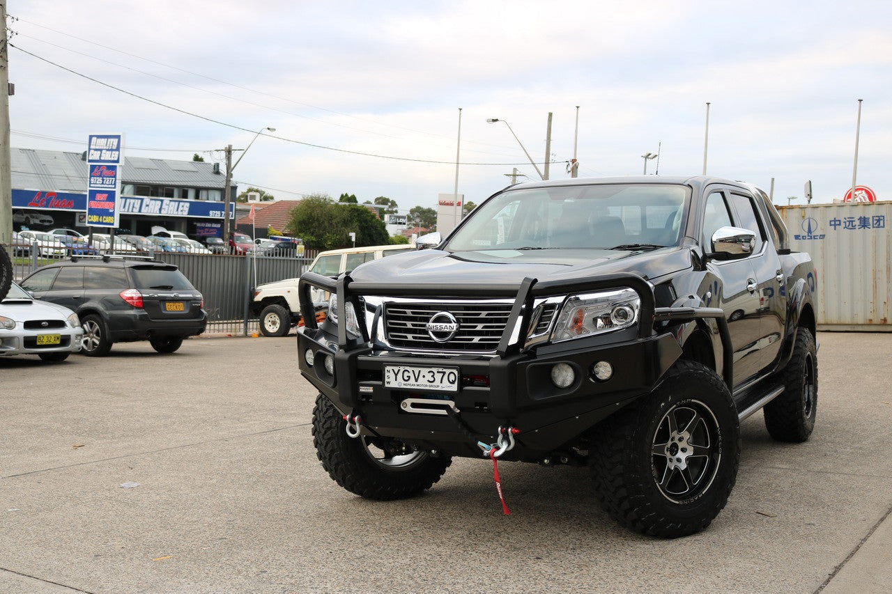 Rockarmor Elite Steel Bull Bar to suit Nissan Navara NP300 D23 2015-2020 (Full Bar Replacement) - Hybrid Street & 4x4