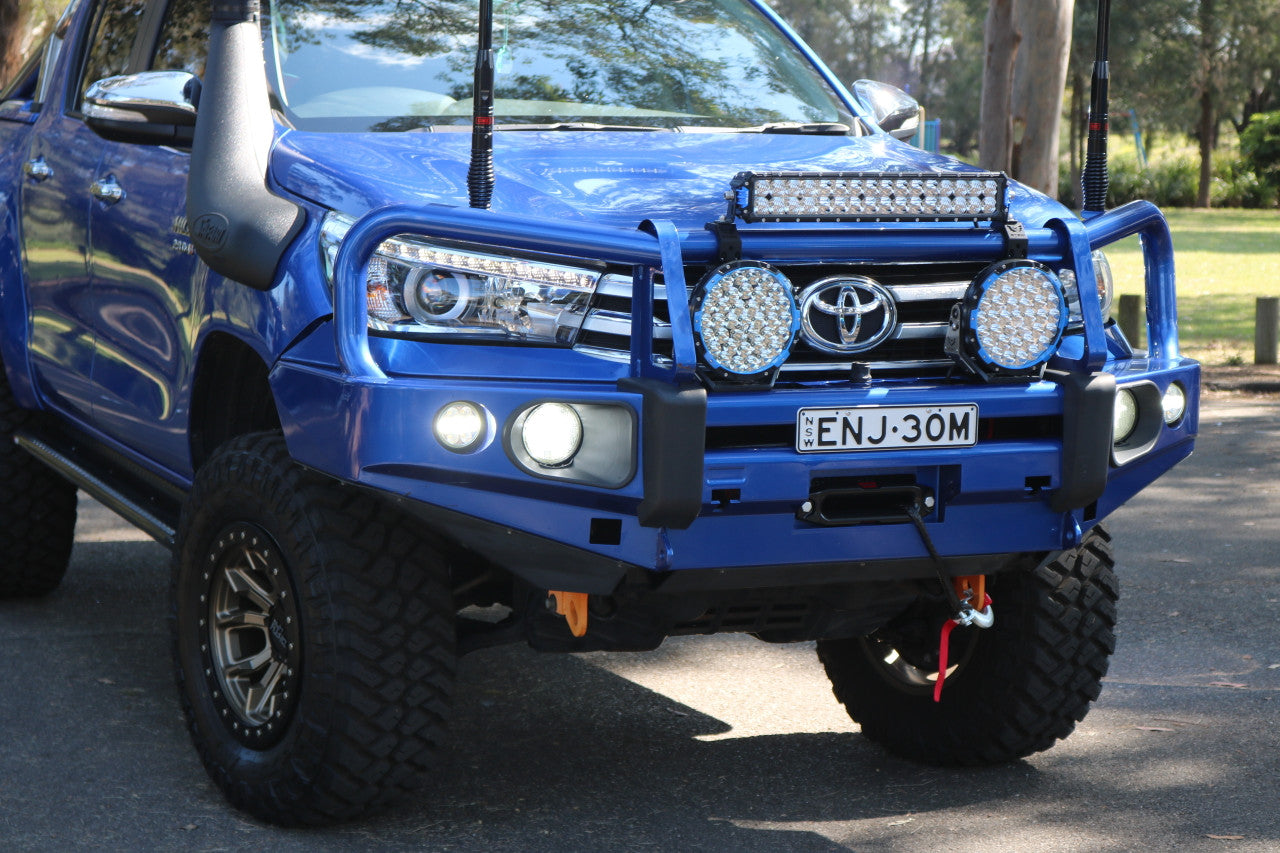 Rockarmor Elite Steel Bull Bar To Suit Toyota Hilux VIGO N80 2015-2020 (Full Bar Replacement) - Hybrid Street & 4x4