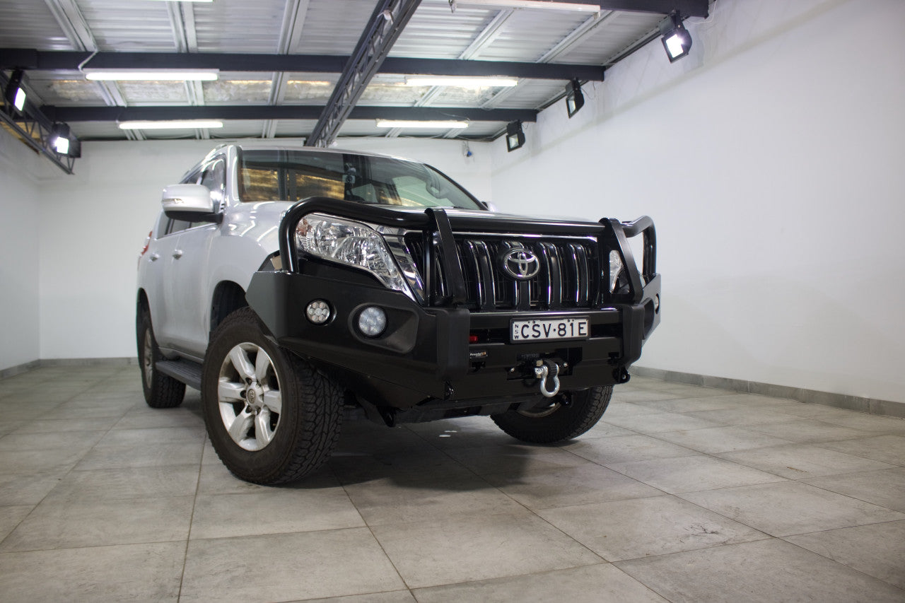 Rockarmor Elite Steel Bull Bar to suit Toyota Prado FJ150 Tear Drop Nov 2013-2017 (Bar Replacement) - Hybrid Street & 4x4