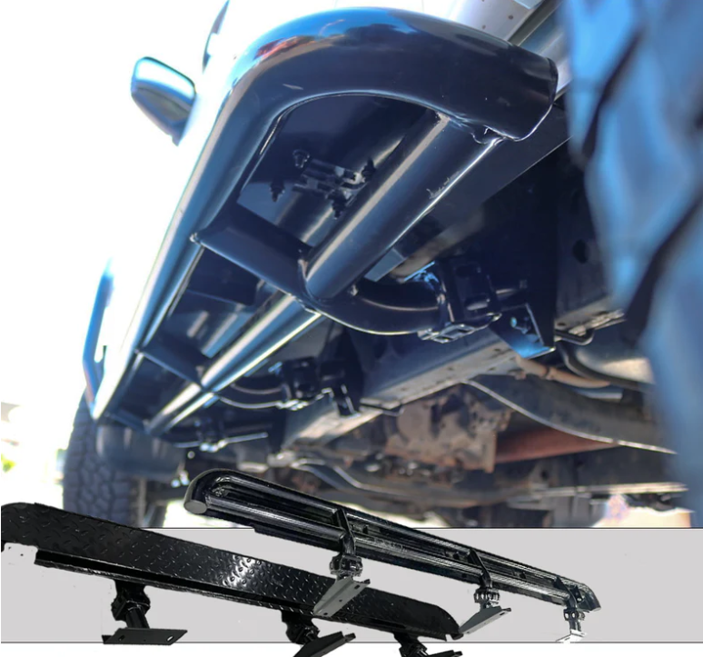 Rockarmor | Steel Rock Slider Side Step To Suit Mitsubishi Triton ML/MN 2006+ Dual Cab