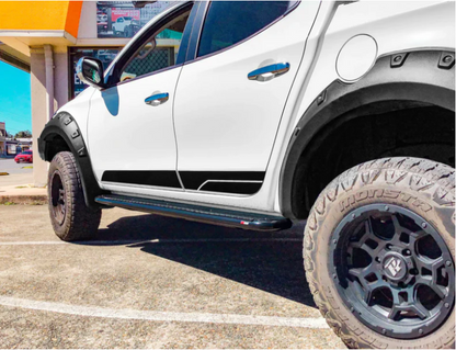 Rockarmor | Steel Rock Slider Side Step To Suit Mitsubishi Triton ML/MN 2006+ Dual Cab