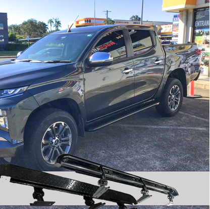 Rockarmor | Steel Rock Slider Side Step To Suit Mitsubishi Triton MQ & MR 2015 To Current