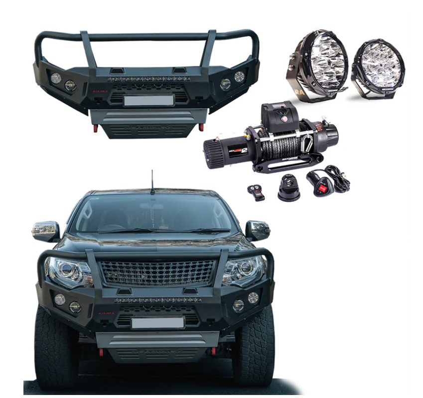 Rockarmor | GT Hoop Bull Bar Combo Pack To Suit Mitsubishi MQ Triton