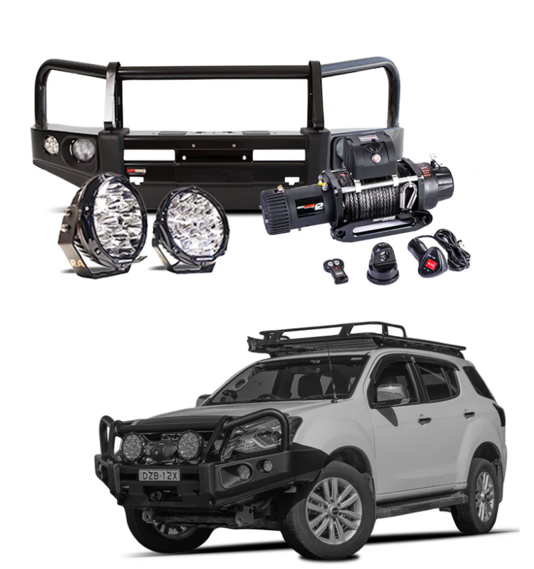 ROCKARMOR ELITE BULLBAR FRONTAL COMBO TO SUIT ISUZU MU-X 05/2017 - 07/2021 - Hybrid Street&4x4