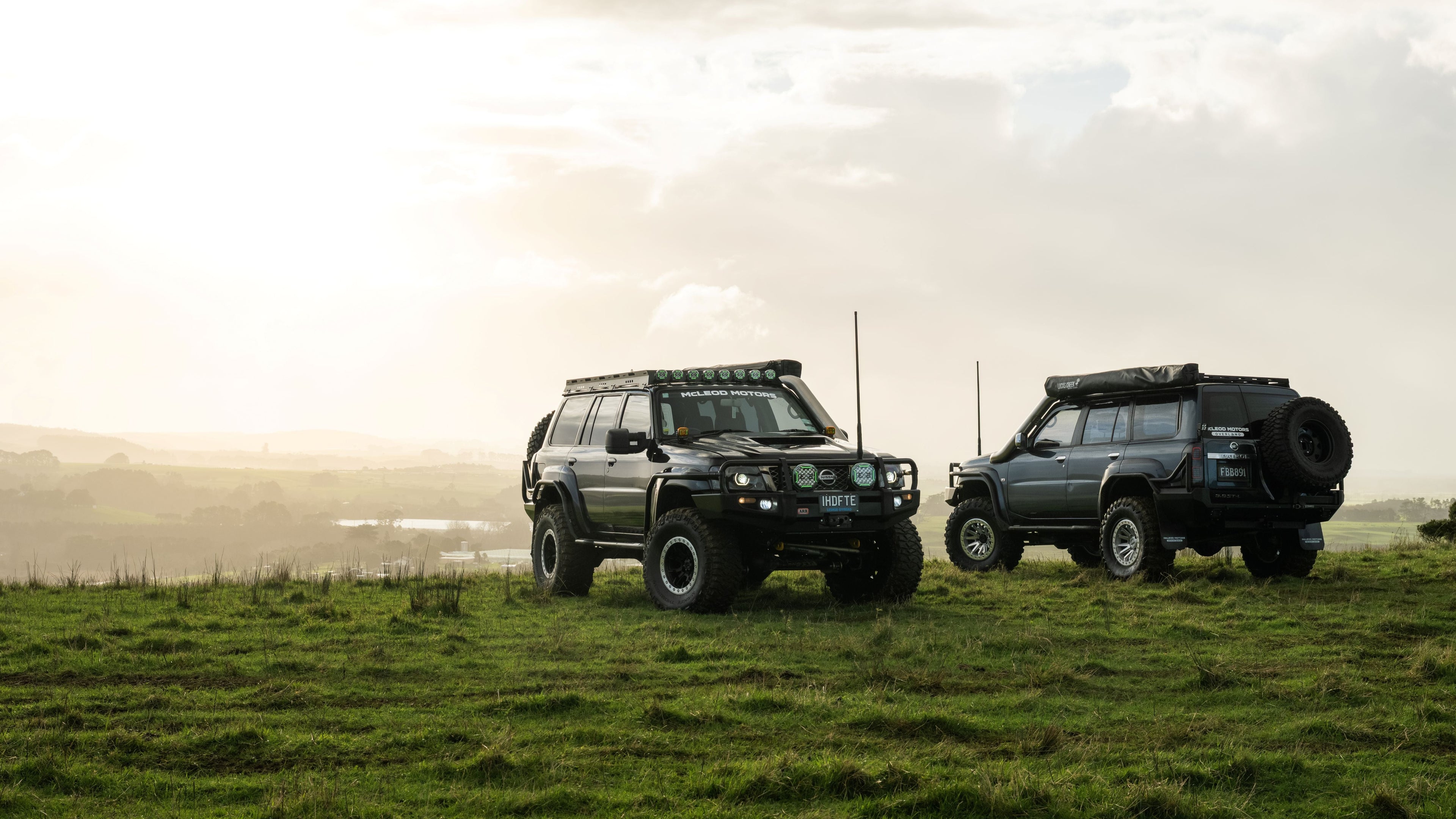 Nissan Patrol touring 4x4 builds by Off-Road Garage NZ featuring custom offroad accessories, roof racks and touring setups in New Zealand
