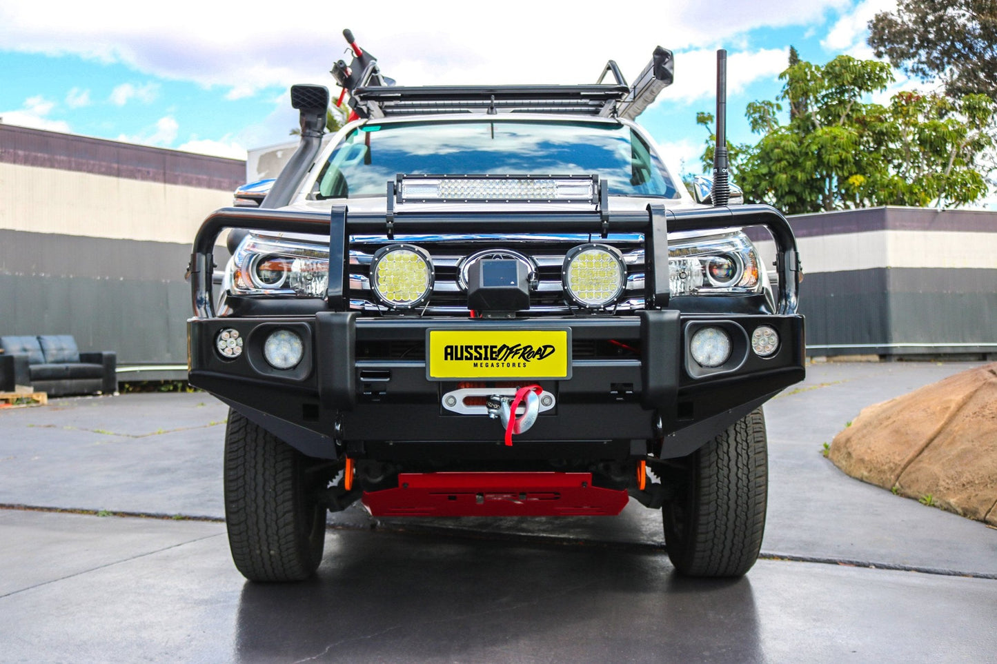 Rockarmor Elite Steel Bull Bar To Suit Toyota Hilux VIGO N80 2015-2020 (Full Bar Replacement) - Hybrid Street & 4x4